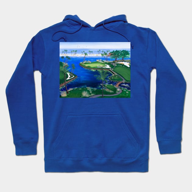 18th Hole at the Beach Hoodie by Matt Starr Fine Art